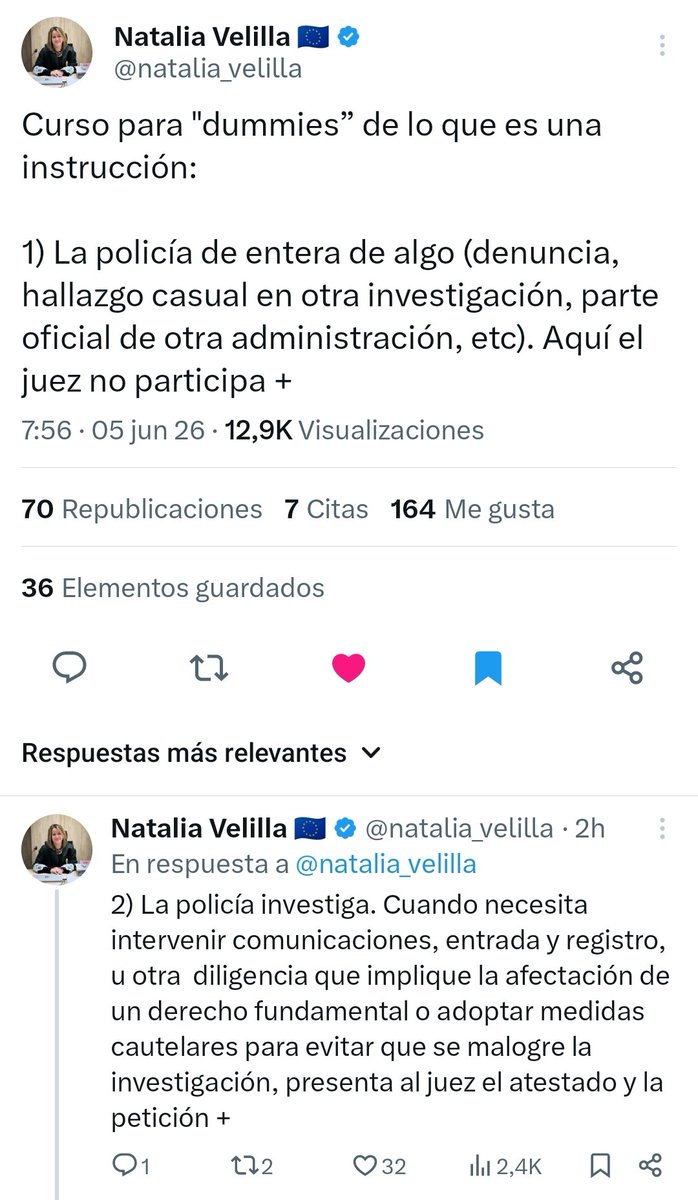 AlexanderT76124's tweet photo. @HoyPorHoy @JavierArocaA Recomiendo a Javier Aroca, a la Ser y a sus oyentes el breve y didáctico curso de  @natalia_velilla sobre lo que es una instrucción. Recomendable para no hacer el ridículo todo el rato. https://t.co/jerJX8rYvb
