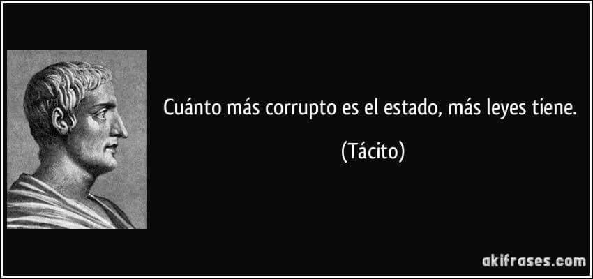 UnamunoAgain's tweet photo. “Cuanto más corrupto es el estado, más leyes tiene ” https://t.co/P5gd1fl9O5