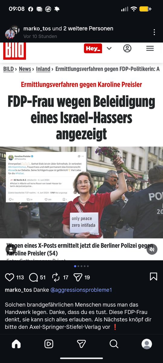 PreislerKa's tweet photo. Dichter und Denker Markotos über mich „Solchen brandgefährlichen Menschen muss man das Handwerk legen. […] Diese FDP-Frau denkt, sie kann sich alles erlauben.“

Lieber Markotos, in diesem Land bestimmen Frauen ihr Leben selbst. Ich also auch.😘 #ZeroIntifada https://t.co/yk03wmfGoV