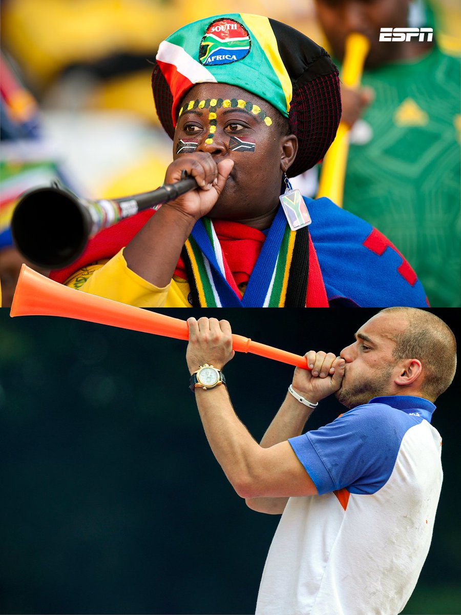 ESPNnl's tweet photo. Er zijn geen vuvuzela's welkom in de WK-stadions 😕🇿🇦 https://t.co/EPRIK5K81b