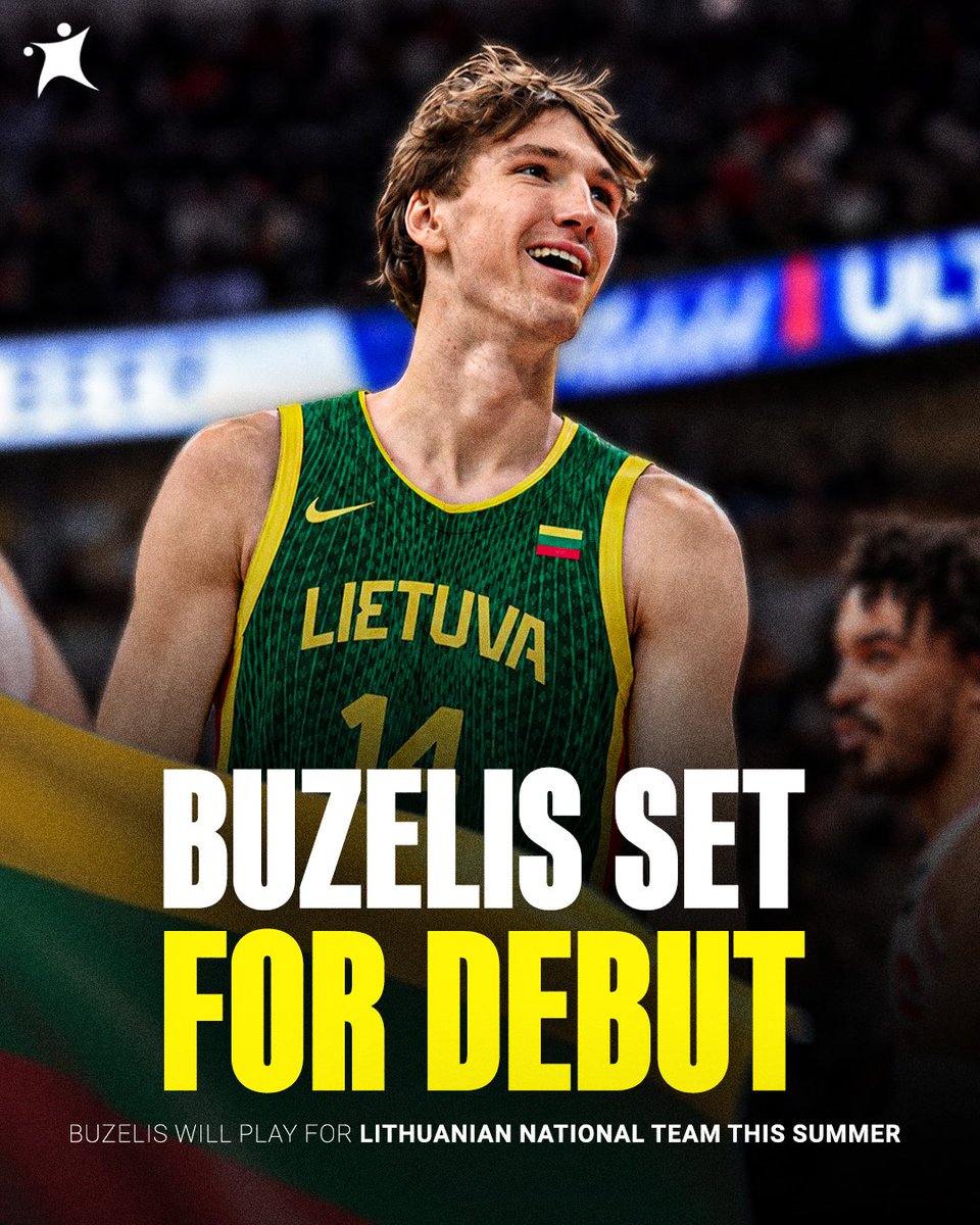 BasketNews_com's tweet photo. Matas Buzelis will finally suit up in a Lithuanian national team jersey 👏🇱🇹

More details: https://t.co/hmfw5Uy3EY https://t.co/8E0Ko0Nm8u