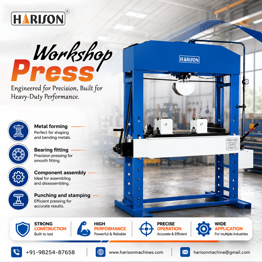 harisonmachines's tweet photo. #WorkshopPress is a powerful and versatile solution for pressing, bending, straightening, and assembly tasks. Built for durability and precision, it helps improve productivity in workshops.
https://t.co/LVFIZSV0yS https://t.co/zsVdOOck3e