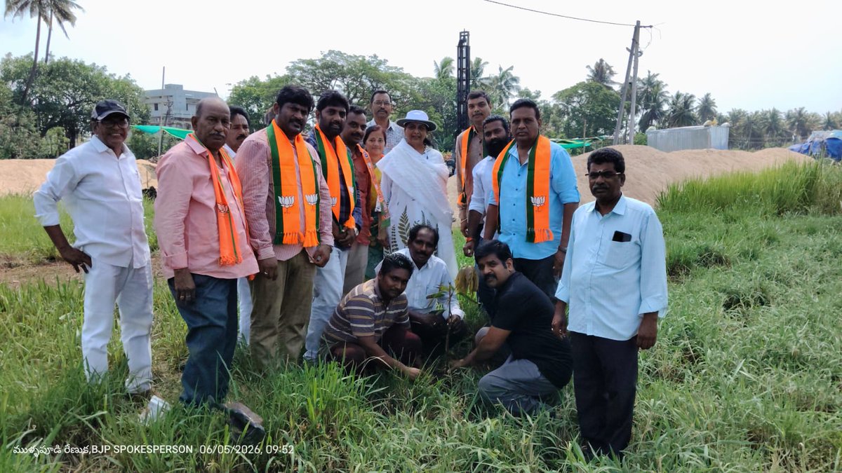 Muralikrishan18's tweet photo. On #WorldEnvironmentDay &amp; marking 12 years of PM @narendramodi Ji’s governance, inspired by his vision, I planted a sapling in honor of my mother under the #EkPedMaaKeNaam campaign. 🌱
​Regards,
Murali Krishna
BJP State Council Member https://t.co/8eQqNx5kpY