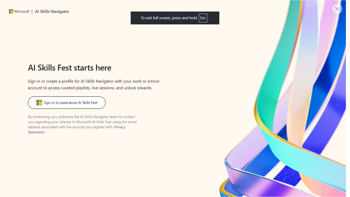 TimiVerse's tweet photo. Microsoft is hosting the global AI Skills Fest 2026, a free virtual AI learning event designed for developers, students, tech enthusiasts, and professionals looking to level up their careers in AI and cloud technology.

The event officially runs from June 8 – June 12, 2026, and participants will get access to:

🔹Free AI learning paths
🔹Hands-on workshops
🔹Microsoft AI & Azure training
🔹Digital certificates and badges
🔹Career-focused AI skill development

One major highlight:
If you register and complete an eligible learning playlist during the event, you can qualify for a FREE Microsoft certification exam voucher plus an official certificate/badge.
Whether you’re:

A student trying to stand out,

🔹A developer exploring AI,
🔹A beginner entering tech,
🔹Or a professional upgrading your skills,
this is a huge opportunity to learn directly from Microsoft-backed resources at no cost.

Topics expected include:

🔹AI Fundamentals:
🔹Azure AI
🔹Microsoft Copilot
🔹GitHub AI workflows
🔹AI-powered app development
🔹Automation & productivity tools

Early registration before June 8 is important so you don’t miss the certification eligibility process and event access.

Link in comments