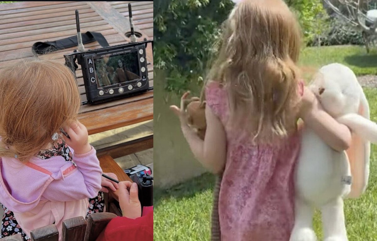 pilothardy's tweet photo. Why does Lilibet always look like a street urchin with that unkempt hair? Doing your child’s hair with braids &amp; ribbons is a universal bonding ritual between mother &amp; daughter. Clearly Meghan can’t be arsed. https://t.co/peJx60P6n6