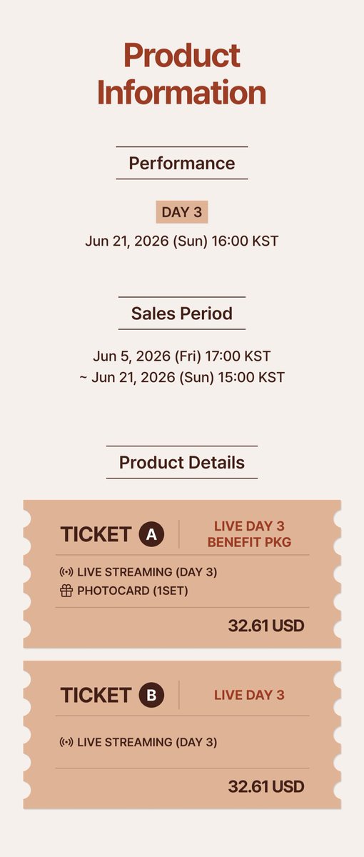 lunaestreIIad0s's tweet photo. MAMAMOO World Tour '4WARD' in Seoul live stream.
*Only day 3 will be live streamed.*

Price: 45,000₩ (Ticket A set includes 1 set of MAMAMOO photocards)

Sales period: Now~21st June 3PM KST

Stream date: 21st June, 4PM KST

🔗https://t.co/mGSQywXS5v

#MAMAMOO #마마무
@RBW_MAMAMOO