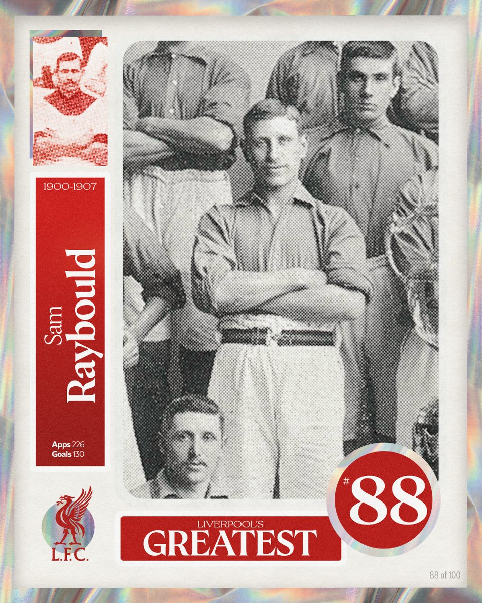 LFC's tweet photo. Liverpool's Greatest - No.88: Sam Raybould 👌
