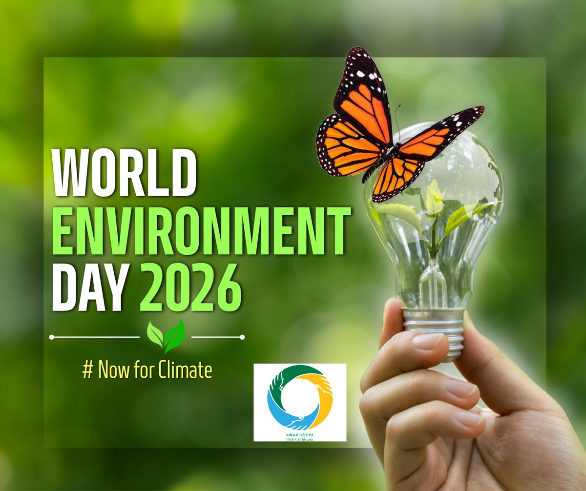 OfficialOrda's tweet photo. 🌍Climate change is reshaping life today. ORDA Ethiopia is acting—planting trees, restoring biodiversity, conserving water &amp; promoting clean energy in Amhara. This #WorldEnvironmentDay, we choose sustainability &amp; resilience. 💧🌱🌳 #ClimateAction #ORDAEthiopia #Environment https://t.co/0zdQTzcagH