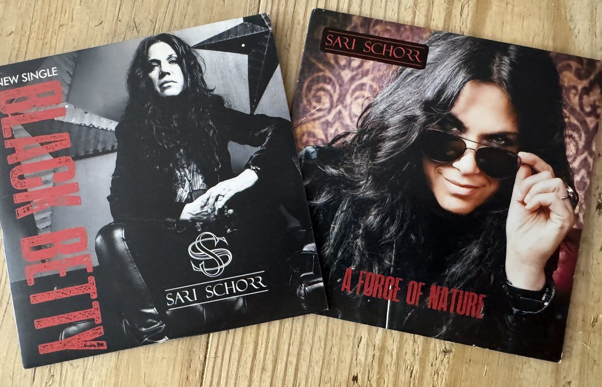 GuyB_rockshow's tweet photo. Blast from the past. Rumbling through a box of old CDs, I found these two radio promos from @SariSchorr - Black Betty and the ‘force of nature’ album. Fine music that still conjures up wonderful memories from one of the great voices. 
Happy weekend everyone x https://t.co/d8uBMQeZfq