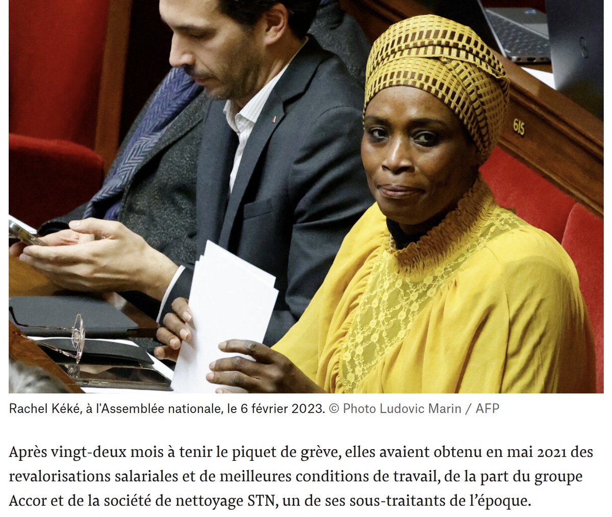 DeSpartacus's tweet photo. En conflit avec la société STN sur les conditions de sa réintégration comme gouvernante,l’ex-députée a été licenciée.Elle regrette ce qu’elle qualifie de «vengeance» en réponse à la grève des femmes de chambre de l’hôtel Ibis Batignolles,dont elle a été la cheffe de file. https://t.co/4dUhKskexa