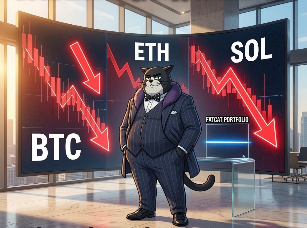 Fat_rich_cat's tweet photo. GM Fatcatter’s
Watching all those liquidations 🤷🏼‍♂️
While you could just be sitting in $fatcat 
#spotonly #fatcat #hold https://t.co/vG2ucM5squ