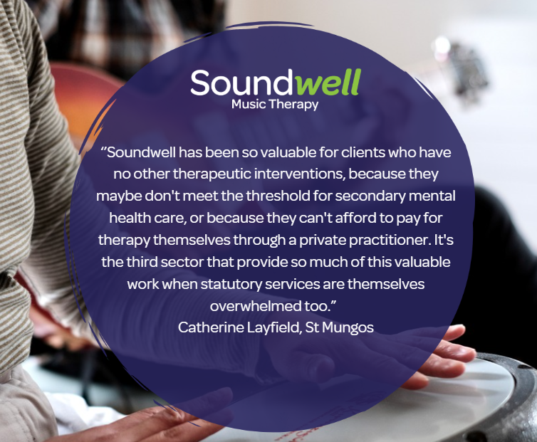 SoundwellMTT's tweet photo. We are grateful to our wonderful network of referrers and contacts who help support our work and would like to share some of their responses to Soundwell's closure. https://t.co/jyVNJtangC