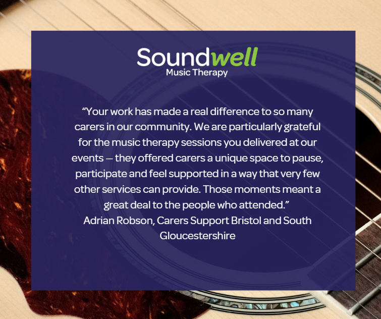 SoundwellMTT's tweet photo. We are grateful to our wonderful network of referrers and contacts who help support our work and would like to share some of their responses to Soundwell's closure. https://t.co/jyVNJtangC
