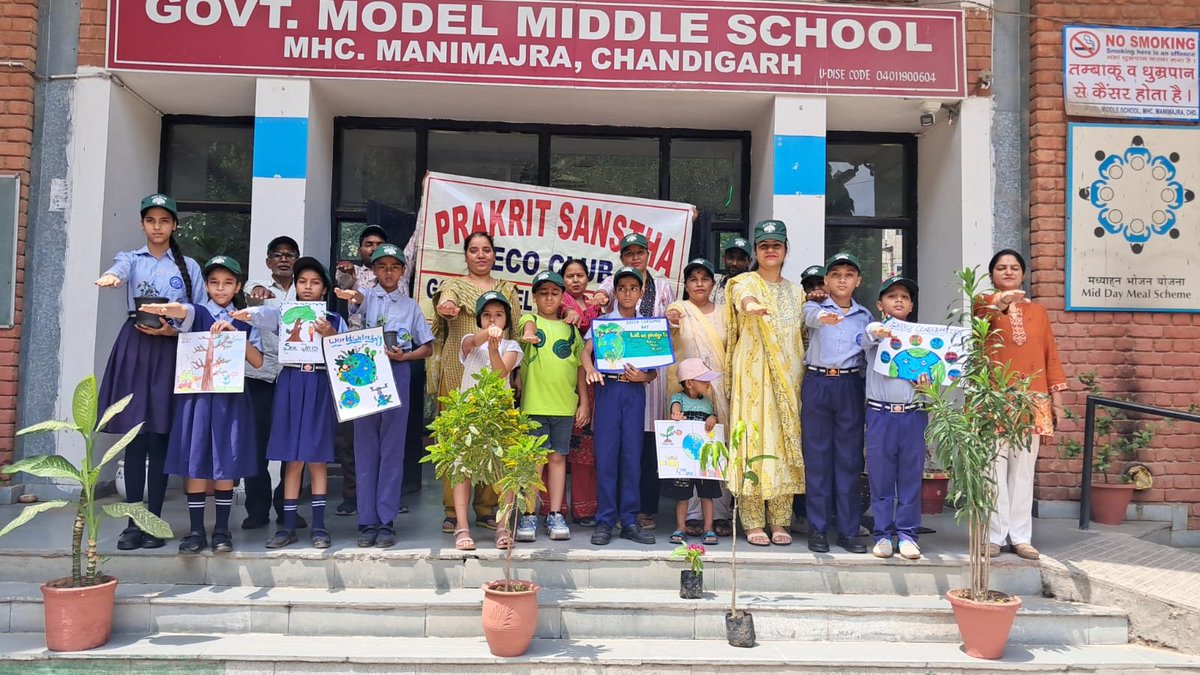 gmmsmhc's tweet photo. On the occasion of World Environment Day on 5th June, school organized a series of activities to spread awareness about environmental conservation and sustainable living.@gmmsmhc #ecoclub @SchoolEduChd  # https://t.co/vGRNvpDB78