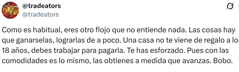 EhMarkitosh's tweet photo. @tradeators @Miguel_alberdi9 Vaya, otro flojito que bloquea para que no le contesten. Cagón.
Y de paso, justifica que los de los despachos se han "ganado" la climatización, mientras que los niños tienen que avanzar para conseguirlas. Lameciruelos. https://t.co/UJLuillGqc
