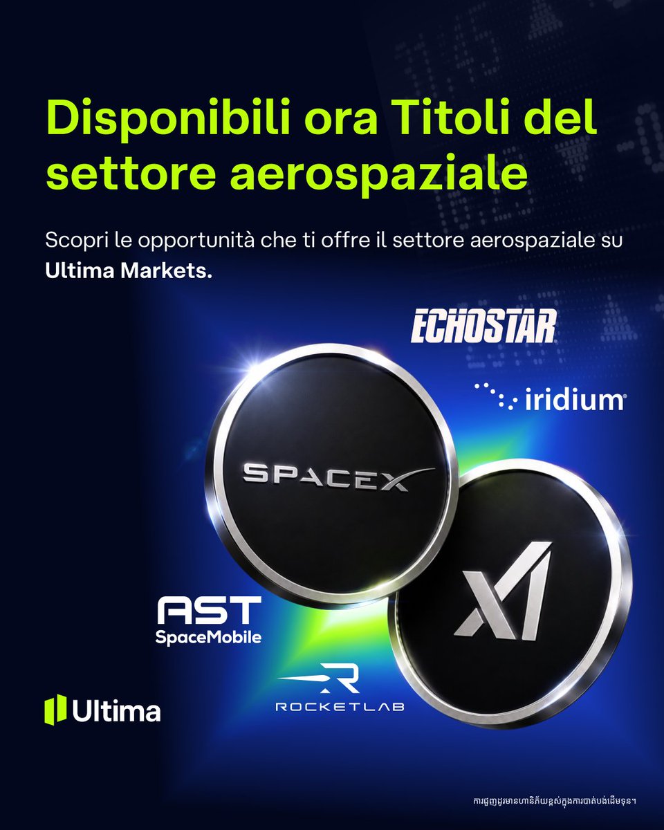 Ultima_IT's tweet photo. Scopri i nuovi prodotti legati al settore aerospaziale su Ultima Markets, tra cui SPCXUSD (SpaceX Pre-IPO) e titoli azionari accuratamente selezionati.

Scopri di più🔗https://t.co/VP0XLOcyoR

#UltimaMarkets #Aerospaziale #SpaceX #Trading https://t.co/rcmNTHIGFO