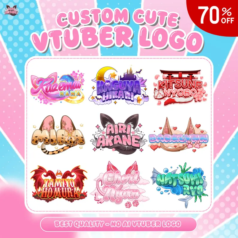 airiakanee's tweet photo. 🚨 70% OFF VTUBER LOGO COMMISSIONS 🚨
looking for a cute logo for your VTuber, streamer, or creator brand? ✨
my logo commissions are currently 70% OFF 😭❤️
🛒 : https://t.co/TMKTtHAetk
#VTuberArtist #CommissionOpen #VTuberLogo #Live2DModel #AnimeArtist https://t.co/eOsnHknQCl