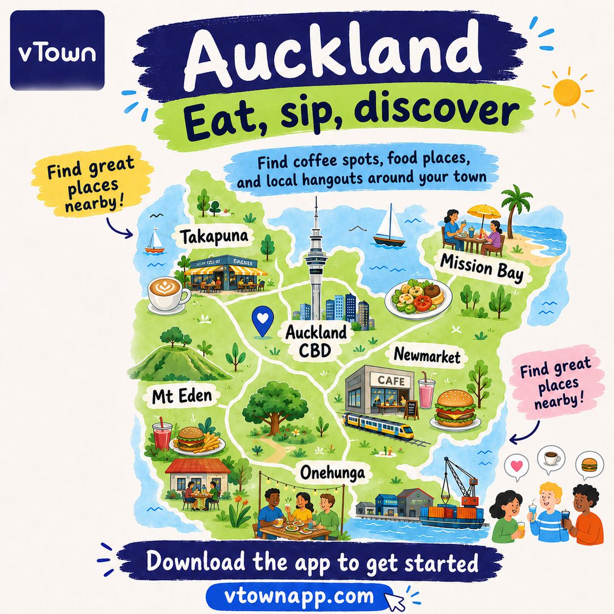 VtownApp's tweet photo. Shop local in real time

Support local Auckland.

vTown helps you discover stores, local deals, nearby updates, and what’s happening around your town in real time.

Shop local. Stay connected. Find what’s nearby.

Download the app to get started:
https://t.co/8n7Reh2wgN https://t.co/D1w86yFHcT
