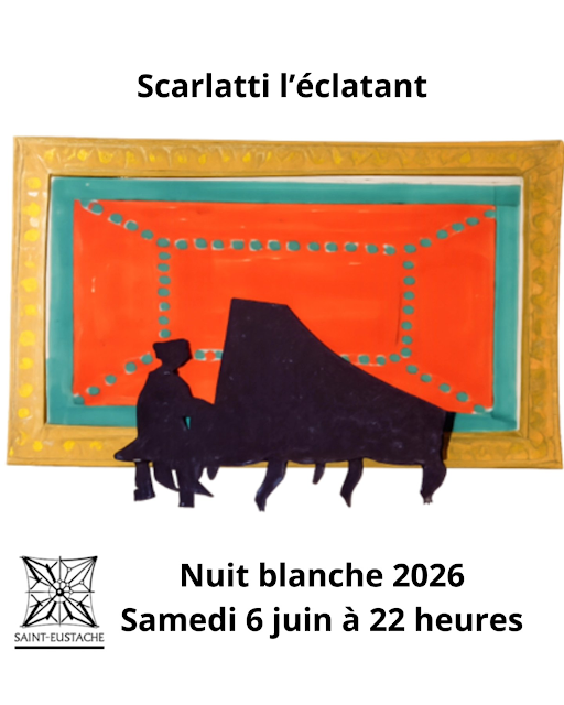 parisparisfr's tweet photo. Nuit Blanche 2026 — Scarlatti à Saint-Eustache
À l’occasion de Nuit Blanche 2026, Mathilde et Hélène Mugot interprètent « Scarlatti l’éclatant » à l’église Saint-Eustache. Ce concert autour de dix sonates de Domenico Scarlatti s’accompagne d’une scénographie lumineuse inspirée du théâtre d’ombres du XVIIIe siècle et des boîtes à musique.
📍 Église Saint-Eustache, Paris 1er
🗓️ 6 juin 2026 à 19 h 45
🎟️ Gratuit
🔗 https://t.co/DP0IsCWPeM