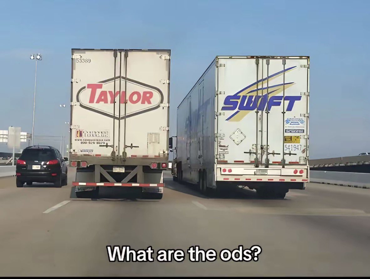 GenPen08's tweet photo. Taylor Swift
What are the odds? 😀 https://t.co/cmJTcU9PpN