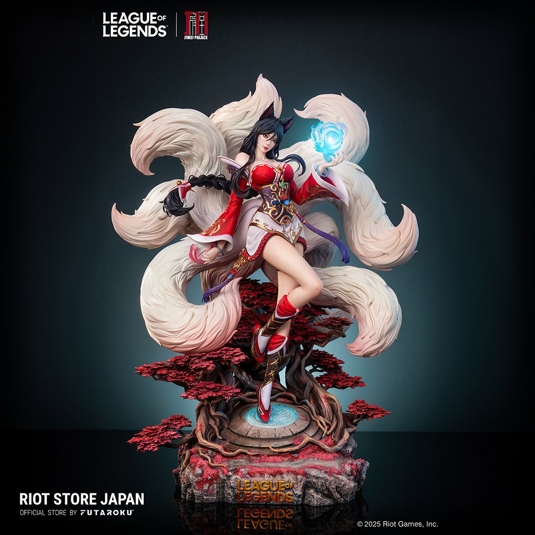RiotStoreJapan's tweet photo. 𝗝𝗶𝗺𝗲𝗶 𝗣𝗮𝗹𝗮𝗰𝗲
アーリ リミテッドエディション 
スタチュー 好評販売中!!
━━━━━━━━━━━━━━━
💟https://t.co/75XBLVYruC
生まれつき霊的領域の魔法との繋がりを持つアーリは、狐のような姿をしたヴァスタヤであり、獲物の感情を操ってその生気を自分に取り込む。 https://t.co/3cO1mz9Sof
