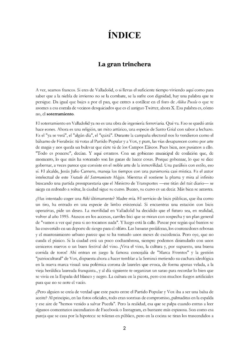 AlvaroAlAlcalde's tweet photo. @yustin Sería bonito que entre todos los "molestos" con la situación actual nos animaramos a escribirlo. Yo me he animado con un borrador de las primeras páginas. 😅 https://t.co/PyLNieed6p