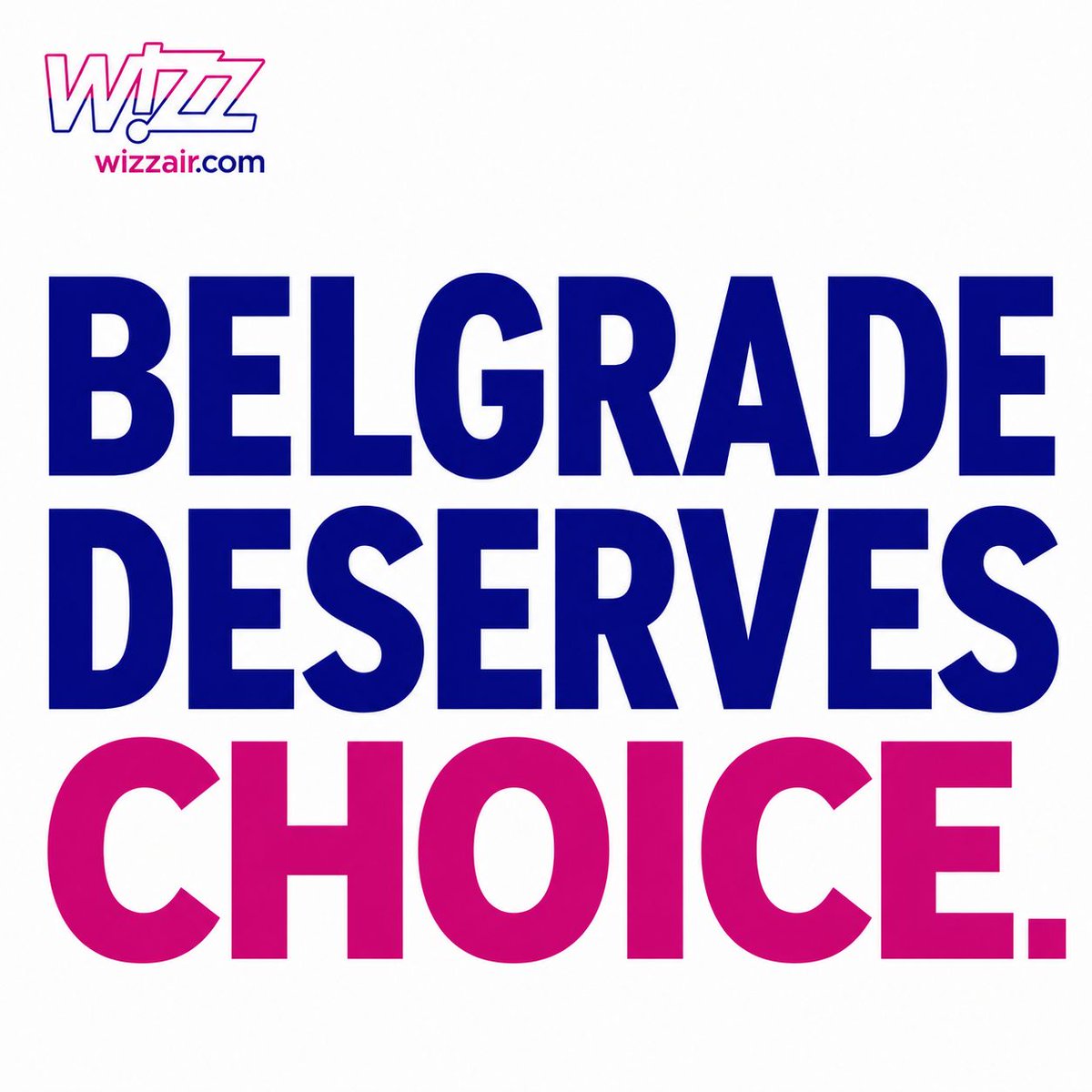 wizzair's tweet photo. Protect competition. Protect connectivity. Protect consumer choice.

We call upon the Serbian authorities to reverse measures designed to UNLAWFULLY force Wizz Air out of Belgrade and to uphold their international obligations.

14 million passengers have travelled with Wizz Air to and from Serbia since 2010.

The future of affordable air travel in Serbia should be decided by passengers - not by government intervention designed to shield state-backed carriers from competition.

Let's fight together. Let's WIZZ.