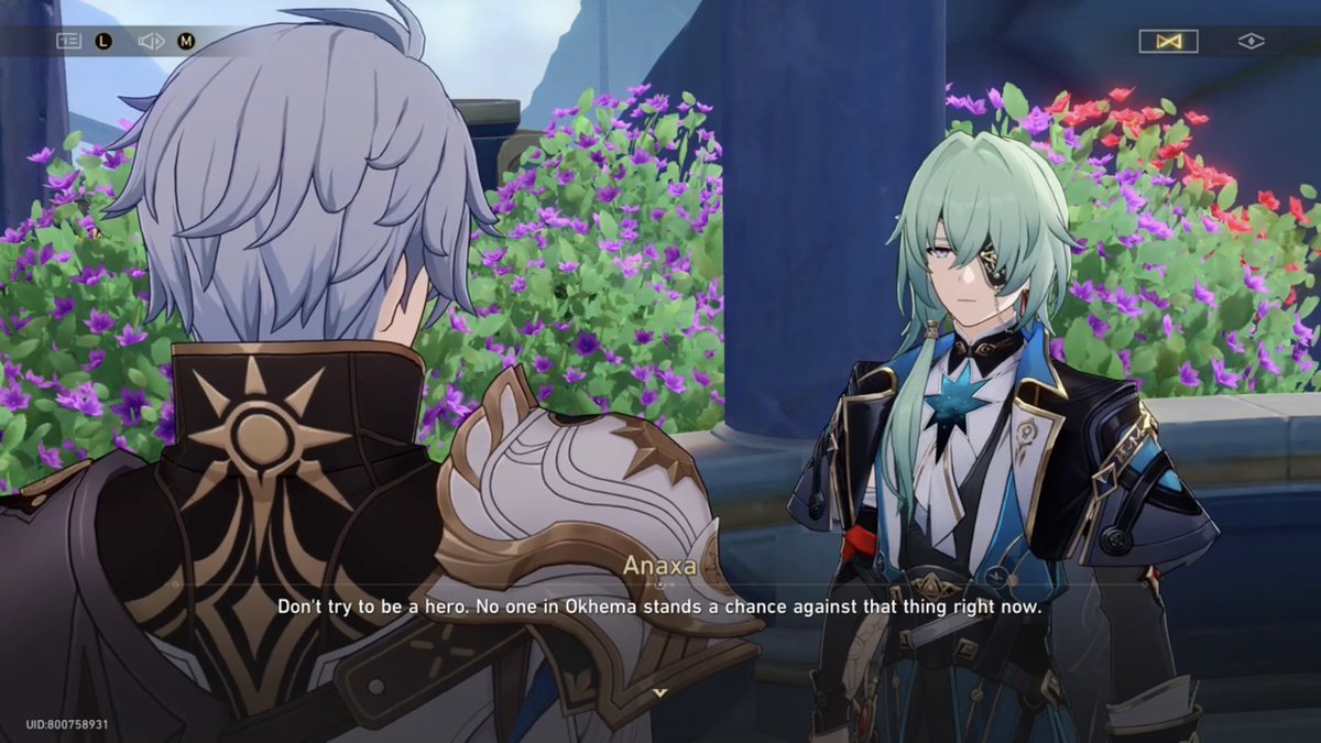khasnaxy's tweet photo. I love how anaxa always shows his distaste for the hero identity phainon strives for…his words often sound harsh but they always encourage phainon to break free from all the burdensome titles and labels https://t.co/7D95jrMktQ