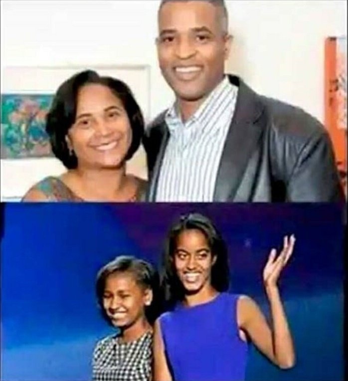 redpillb0t's tweet photo. Why do Obama’s children look exactly like their long time friends Martin Nesbitt and Anita Blanchard? https://t.co/b49wDF4N7s