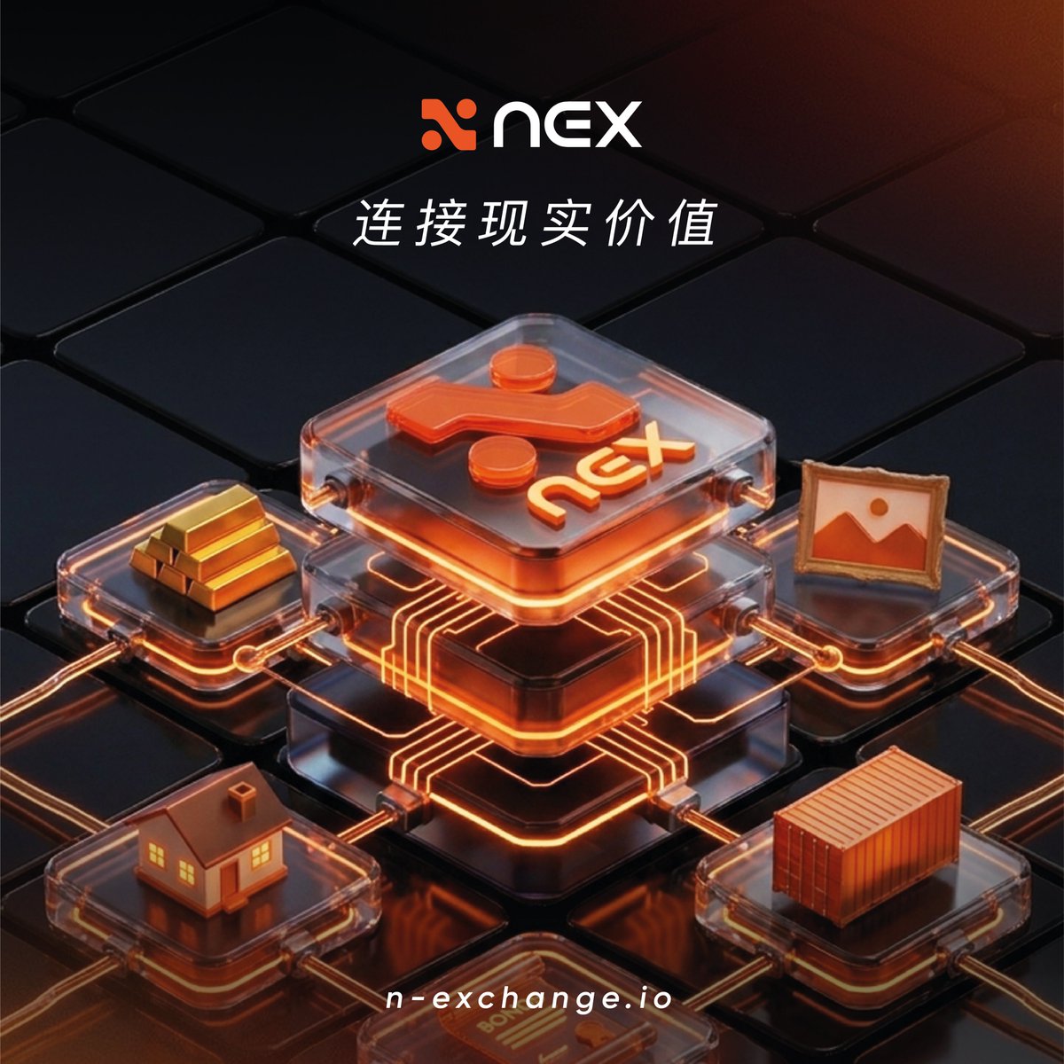 NEXchangeGlobal's tweet photo. NEX 推动现实资产数字化进程，拓展全球市场参与机会与价值流通效率。#NEX #RWA https://t.co/W6AOrPeh4d
