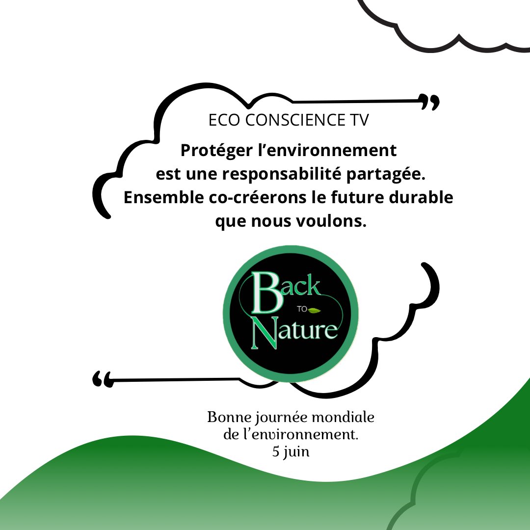 EcoConscienceTV's tweet photo. #NowForClimate #WorldEnvironmentDay à toutes et à tous. Que cette journée nous rappelle notre responsabilité envers le vivant 🌱
🌍Notre planète ne se dispute pas. Elle ne négocie pas. Elle envoie des signaux ✊🏻
Renvoyons un signal fort à la Terre. Chaque action compte. https://t.co/DHfr8ojEy7