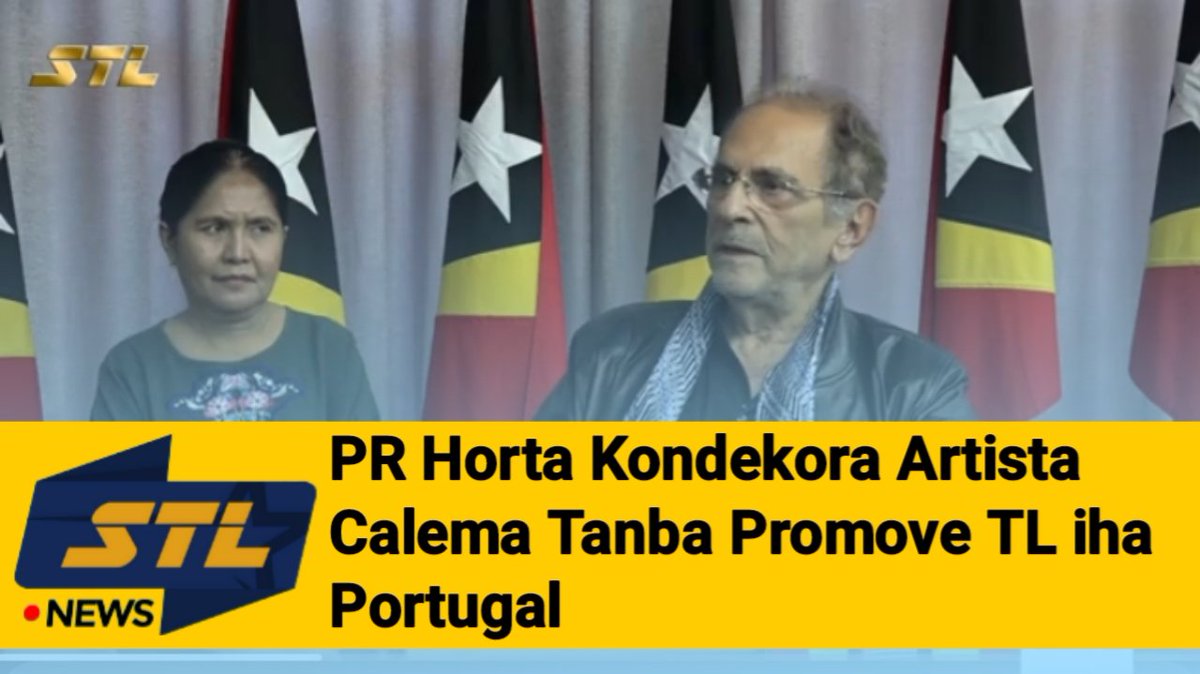 STLTimorLeste's tweet photo. PR Horta Kondekora Artista Calema Tanba Promove TL iha Portugal
https://t.co/MJwEHLRMhv

* Subskreve STL Iha Youtube: https://t.co/yhEeE9vhlk

Online: https://t.co/T94NJMjyWX

Media Sosial:
* Facebook: https://t.co/AzOiemYE3R

#SuaraTimorLorosae #STL #TimorLeste https://t.co/3R8Twtv6Le