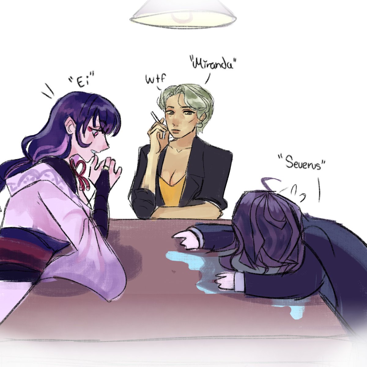 Gisomyy's tweet photo. decided to draw my favorite characters and realized most of them are lesbians lesbians.... and Severus https://t.co/wZptqJbfgX