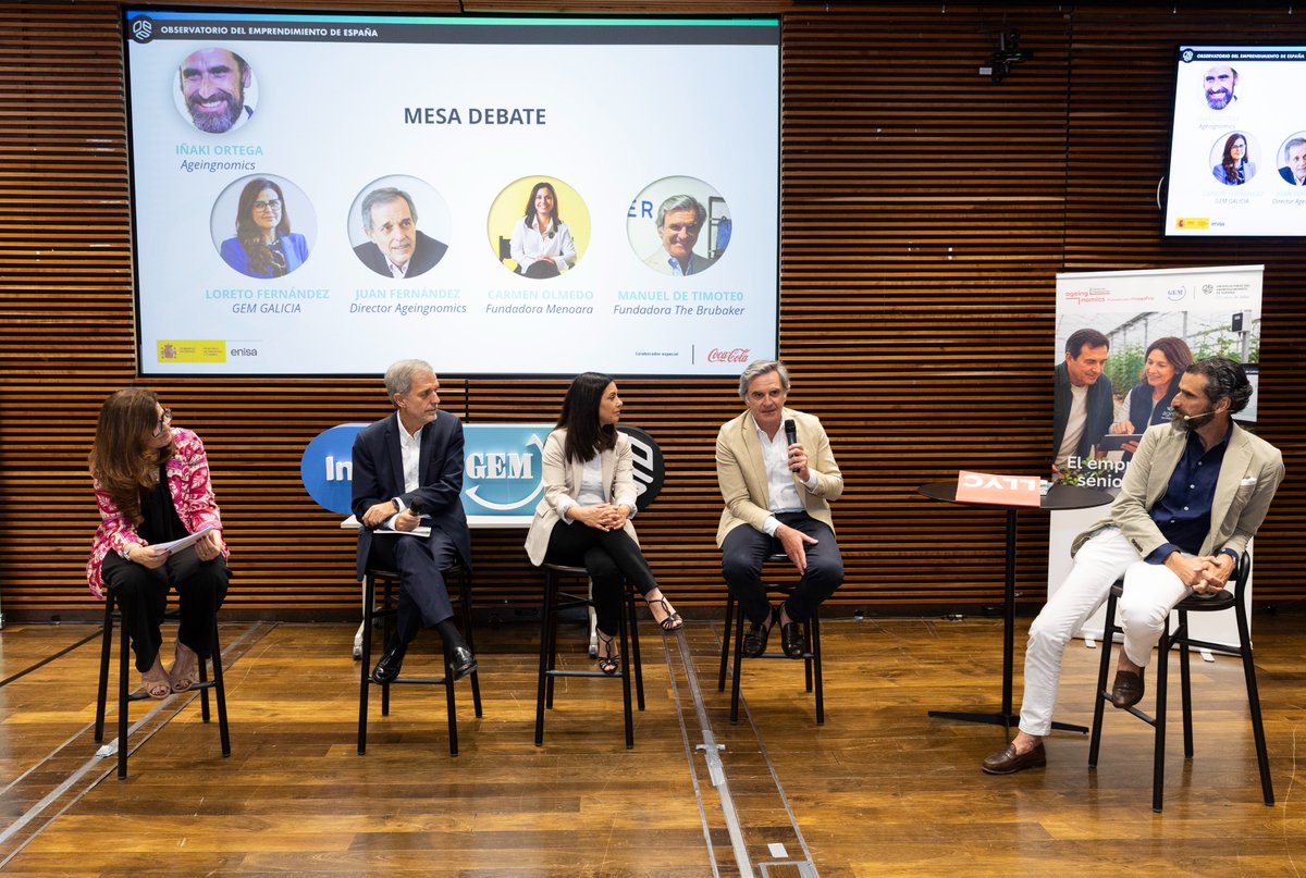 enisa's tweet photo. 📊 #España consolida su #impulso emprendedor con más iniciativa, madurez y apoyo público

España avanza hacia un ecosistema #emprendedor más sólido, diverso y respaldado por #políticaspúblicas. Así se puso de manifiesto durante la presentación oficial del #InformeGEM España 2025-2026, realizado por el  OEE- Observatorio del Emprendimiento de España con el apoyo de Enisa @minturgob  y la colaboración de The Coca-Cola Company, para dar a conocer la evolución del #emprendimiento en nuestro país.

El informe confirma la recuperación del interés por emprender. El 13,8 % de la población prevé crear un negocio en los próximos tres años, 2,6 puntos más que el año anterior.

La #digitalización continúa siendo clave. La inteligencia artificial ya está integrada en el 29 % de los proyectos en fase inicial, junto a otras tecnologías como el comercio electrónico o el análisis de datos.

A pesar de estos avances, el informe identifica un freno persistente: el miedo al fracaso. El 55 % de la población reconoce que este temor condiciona su decisión de emprender, limitando el paso de la intención a la acción.

Durante el acto, @CaroRguez,  CEO de Enisa, subrayó tanto la evolución del ecosistema como el papel institucional: “La cultura del emprendimiento sigue escalando posiciones en la sociedad y creciendo el interés en la población, gracias, en parte, al impulso de políticas públicas orientadas a desarrollar el talento emprendedor y a las numerosas iniciativas y alianzas público-privadas existentes en todos los territorios de nuestro país”. También destacó que "emprender es una opción cada vez más presente, en un entorno que muestra crecimiento y madurez y que cree en el emprendimiento como palanca de progreso”.

A esta idea añadió una lectura estratégica basada en datos: “En un mundo cada vez más complejo, el rigor es cada vez más necesario. Desde #Enisa y el @minturgob nos gusta hablar desde los datos y su impacto”.

La presentación incluyó una mesa redonda centrada en el emprendimiento sénior y en la que participó Manuel de Timoteo Comas (fundador de #TheBrubaker #clienteEnisa).