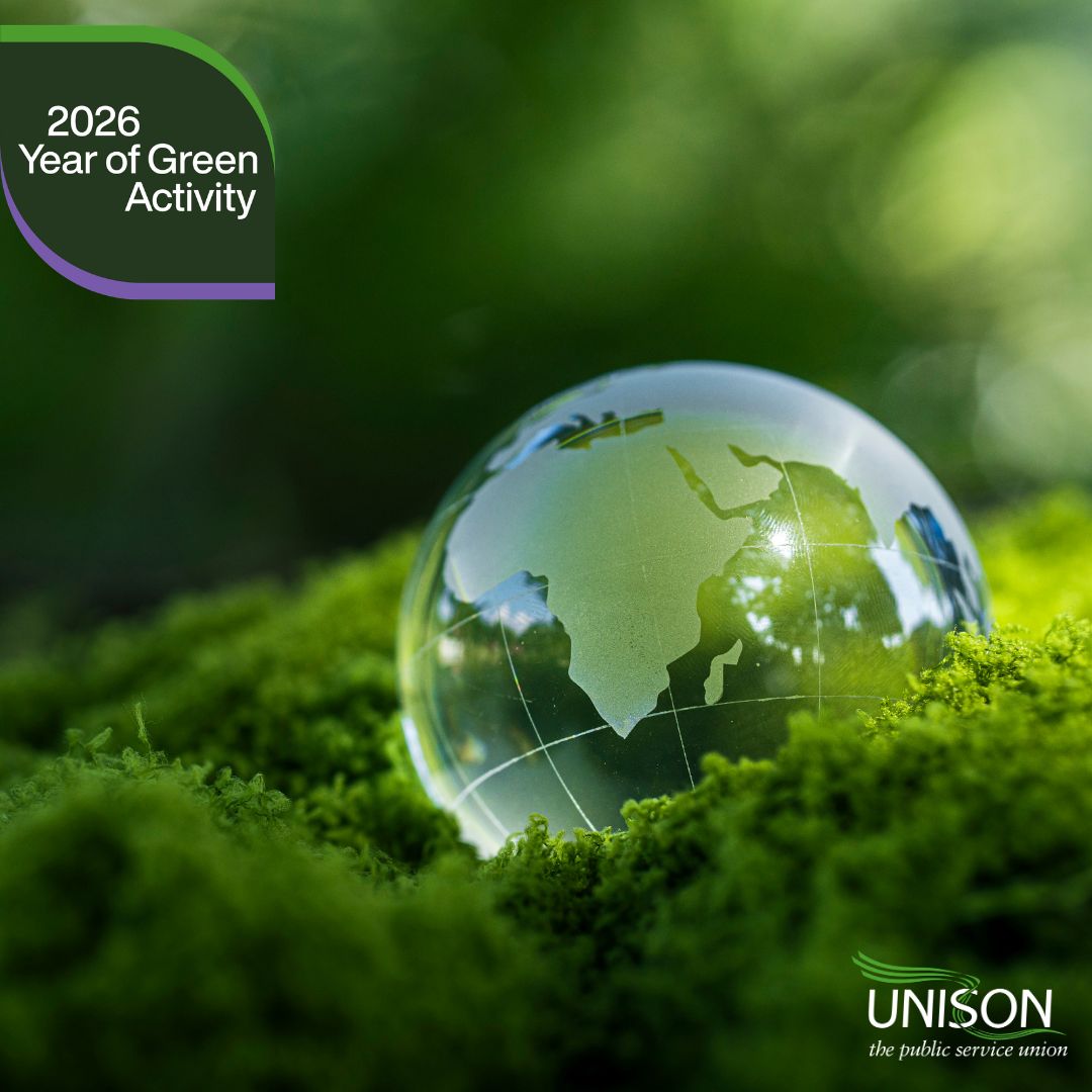 unisontheunion's tweet photo. Today is World Environment day 🌍 

In UNISON's Year of Green Activity we are encouraging everyone to take a step that will bring people together to make a difference.

Get involved now 👉 https://t.co/0YmCZyasLD https://t.co/fxBTcZopX6