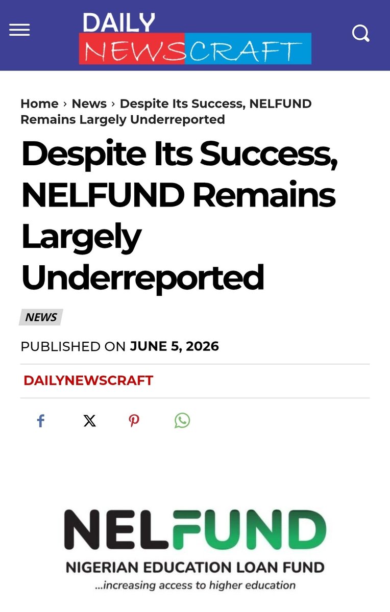SAsekome's tweet photo. So even colleges of education students too now enjoy NELFUND? Wow!

But why are we not reporting the successes of this scheme enough? Is it because it doesn't appeal to our biases or because it will reduce our chances at the polls as opposition?

https://t.co/JBLAA8VRxs

https://t.co/HCkQp7EDwA