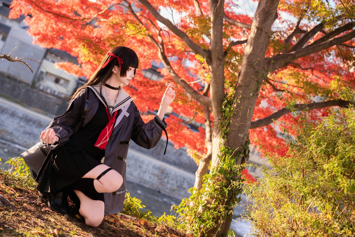 kitaro_cos's tweet photo. #千咲と紅葉めぐり
#WutheringWaves    #鳴潮   
#千咲ちゃん #千咲
🍁🍁🍁ごめん、遅くなった！秋の写真だよ🍂 https://t.co/90jZ6psU7y