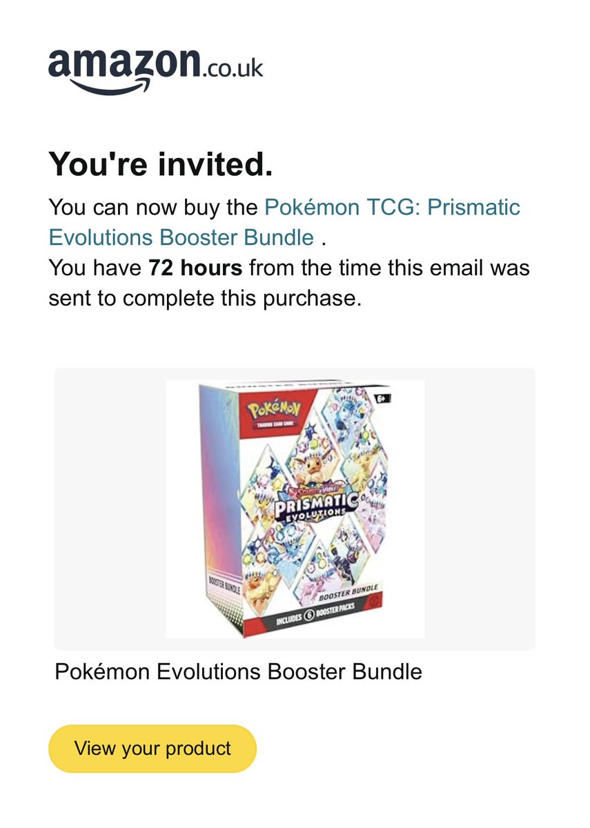 CardcaroGG's tweet photo. @PokemonStockUK First invite in months! https://t.co/Nf53OL1ySY