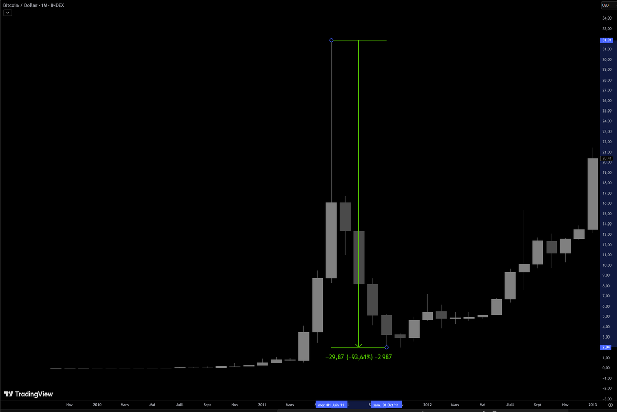 random_user_667's tweet photo. @iambroots Not defending Richard Heart or Pulsechain because yes his stuff suck, but Bitcoin did go down 93.61%. https://t.co/NP06uqbvjM