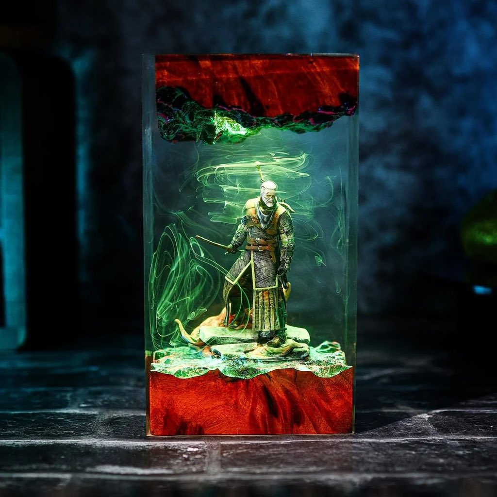 Play4Index's tweet photo. Video game lamps made of epoxy resin by hirosart. https://t.co/GHGseUfbEV