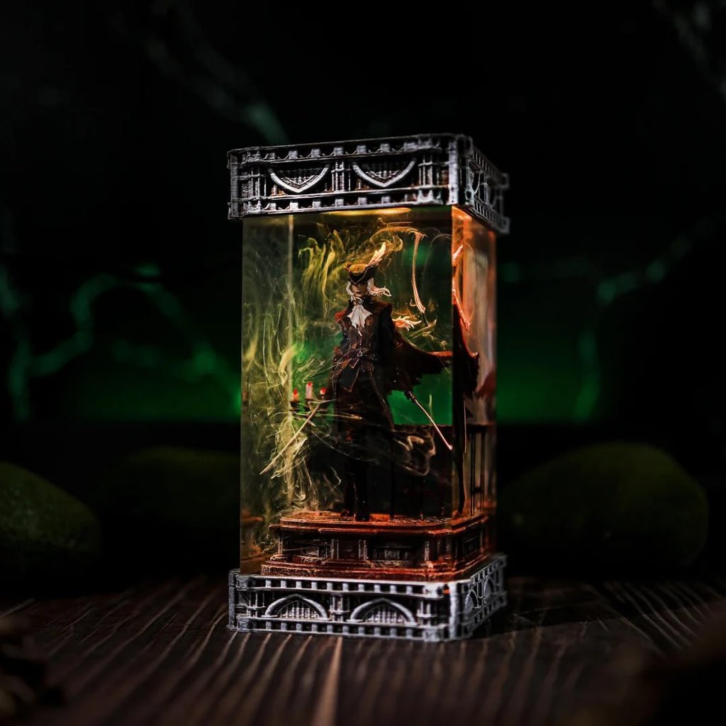 Play4Index's tweet photo. Video game lamps made of epoxy resin by hirosart. https://t.co/GHGseUfbEV