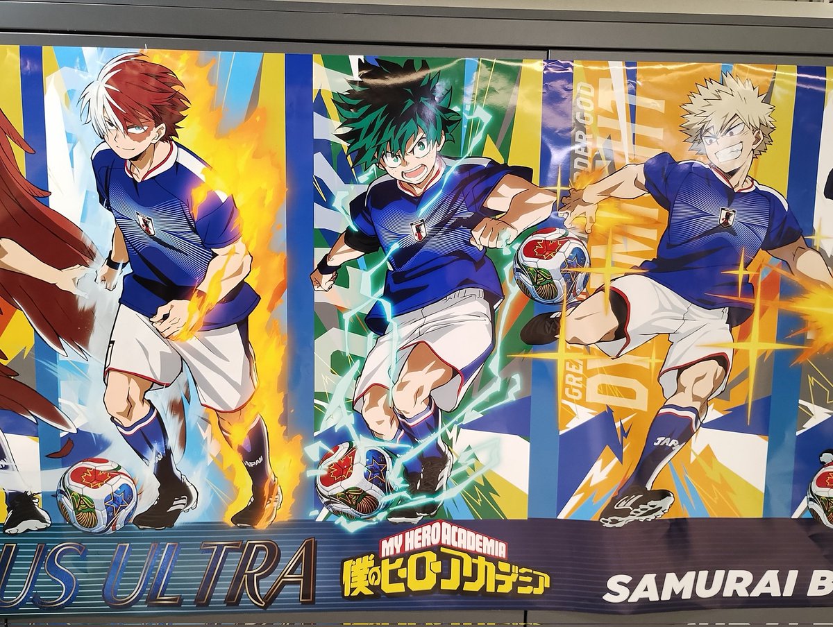 ヒロアカ×ｻﾑﾗｲ🔵のポスター見てきました✨ ③ ✌🏻☺️✨ オリジン✨
