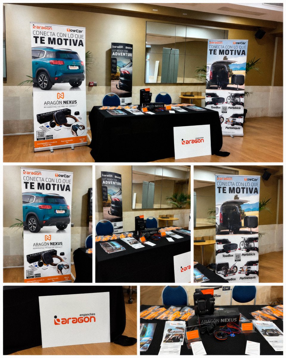 TowCar_'s tweet photo. Hoy estamos en Granada, en la Asamblea General de Servicios Oficiales de Citroën (ANSOC) 🚗

Venimos con nuestros enganches y soluciones de transporte para turismos, listos para demostrar que llevar más también puede ser más fácil 😉

#EnganchesAragon #ANSOC #Citroën #TowCar https://t.co/FtQRPpx1oe
