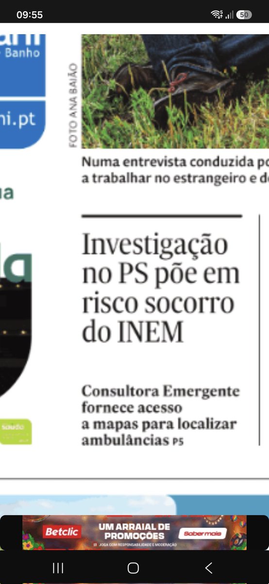 Vultoo's tweet photo. Segundo o @expresso é melhor não investigar o PS porque há "risco de socorro no INEM". Para o jornalista/ativista que escreveu isto faço as perguntas: há outras empresas a prwstar este serviço? Como chegou à conclusão do risco? Se há risco a lei foi cumprida? https://t.co/E8G9XjarwR
