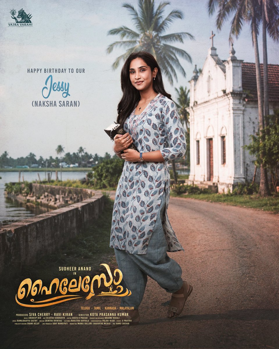 VVCOffl's tweet photo. Team #HaiLesso wishes the talented actress @naksha_saran a very Happy Birthday ❤️

Her adorable presence as JESSY will surprise audiences and win their hearts 🫶 ✨

@sudheeranand @Iamnatashasingh #AksharaGowda @actorsivaji @sivacherry9 #Ravikiran  @iamkumarkota @anudeepdev @ChotaKPrasad @brahmakadali @sujathasid_dop @NaresshLee #RanjithaGuvvala @VVCOffl #SwipeUpProduction