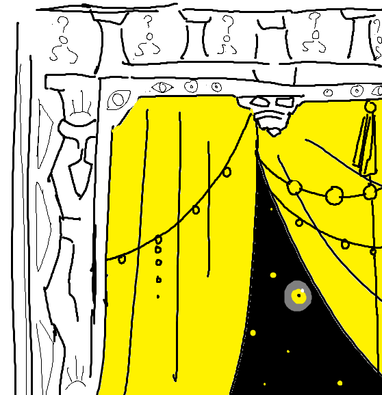 strandpeach's tweet photo. i have a vision 
as in He /is/ the curtains and darkness
#kinginyellow #sfawtde honorary #d3rlord3 too https://t.co/VQqpfQ3pXF