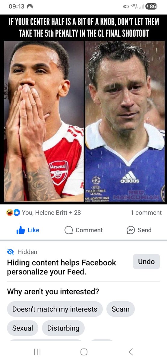 refsupreme's tweet photo. @CiaranWebb833 @Pomilej @Evra These ARSEWIPES are a proper bunch of tossers ..thank christ they will only be a 1 season wonder https://t.co/KtprxUbwUE