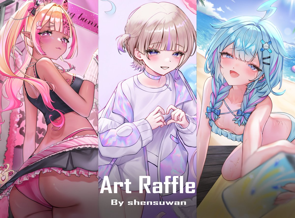 shensuwan's tweet photo. ＡＲＴ ＲＡＦＦＬ E   
    
 1 Winner will receive full render knee up illustration + background！        

💙to enter :      
ーfollow me       
ー♡+RT(no QRTs)       
ーdrop your OC ref  (DM is okay!)  
   
ends on June 12th🏖️ 
Good luck！
#artraffle https://t.co/E30fT8Wuun