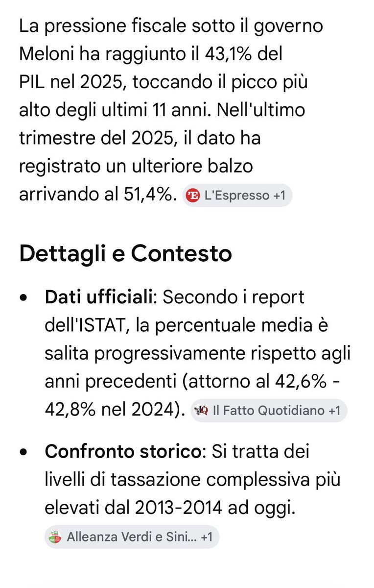 Twittebackupton's tweet photo. #rainews24 #inside24 informerei l’on. @ylucaselli che è QUESTO governo, ovvero quello di cui il SUO partito esprime la Presidente del Consiglio, che ha stabilito il record di pressione fiscale da 11 anni: 43,1%! Altro che “non mettere le mani nelle tasche dei cittadini!” https://t.co/jijUxRKp9A