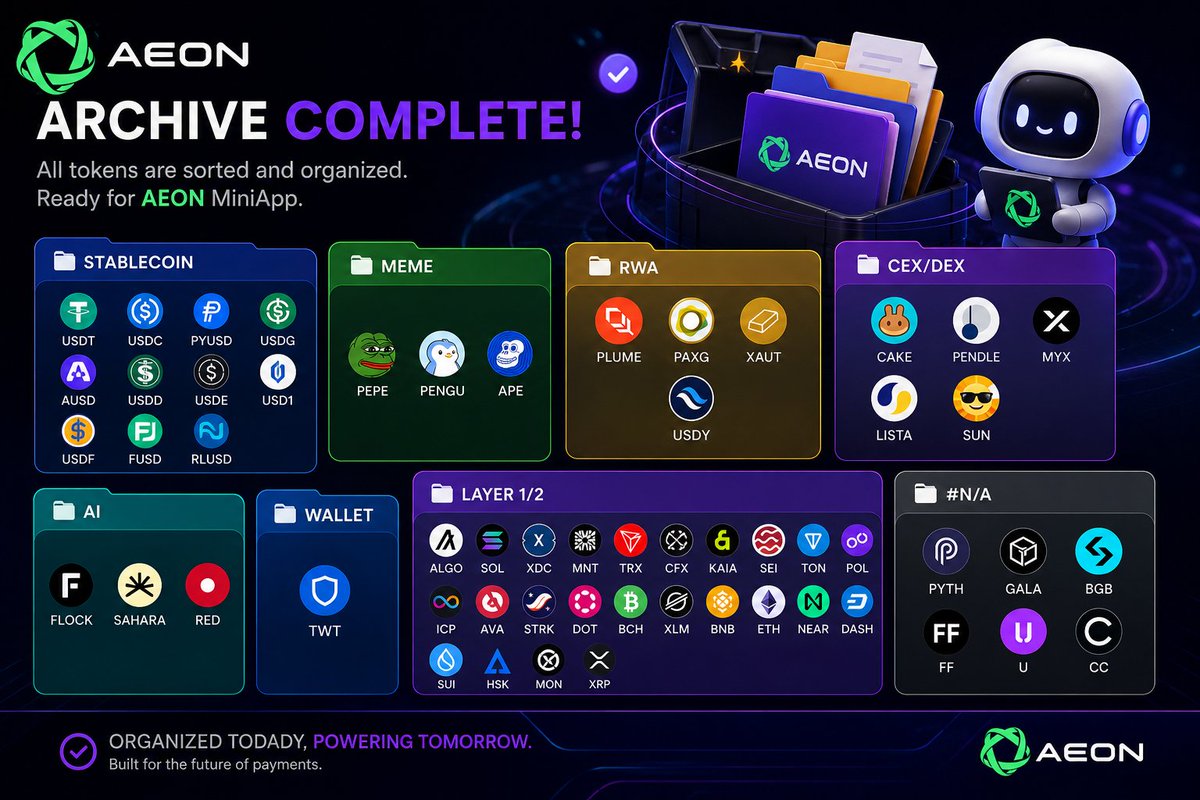 0xmandaaa's tweet photo. @AEON_Community Mission accomplished! 
The archive is clean, organized, and ready for the future of payments 🫠 https://t.co/a1QMPY40Rd